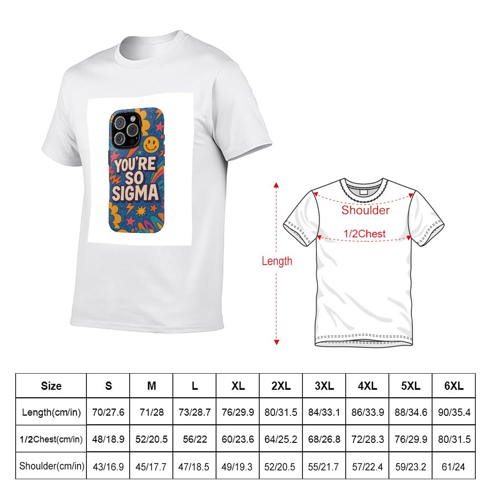 men's short sleeve cotton t-shirt with unique double-sided print for fitness, travel, and leisure - comfortable unisex tee, casual wear, great gift for him