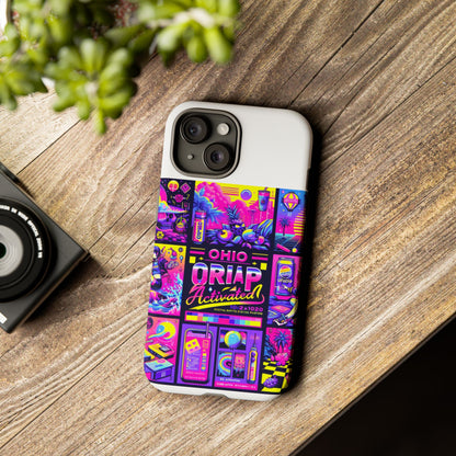 Ohio Drip Activated Protective Phone Case with 3D Wrap Design, UV Protection, Durable TPU Silicone Liner, Ideal Gift for Tech Enthusiasts and Anime Lovers