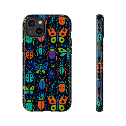 Vibrant 3D Insect Phone Case Colourful Stylish Protective Cover Unique Design for Men and Women Compatible with iPhone 13, 14, 15 & 16 – all models including Pro, Pro Max & Plus