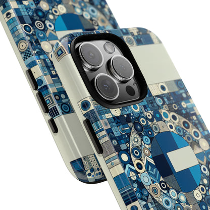 Blue Alphabet E Letter Phone Case with 3D Wrap and Shock Absorption for Kids and Teens Stylish Protective Cover