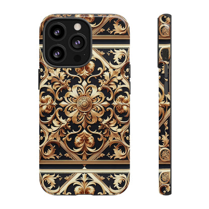 Pattern Image 5 Vibrant Anime Comic Style Shockproof Phone Case with Ornate Baroque Design Compatible with iPhone 13, 14, 15 & 16 – all models including Pro, Pro Max & Plus