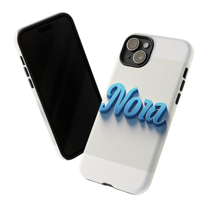 Vibrant 3D Text Phone Case in Blue with Retro Design – Stylish Protection for Smartphones, Compatible with iPhone 13, 14, 15 & 16 – All Models Including Pro, Pro Max & Plus