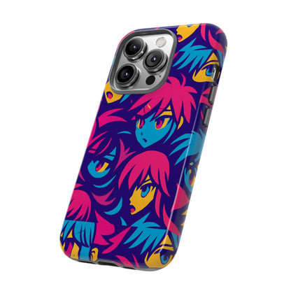 Vibrant 3D Anime Phone Case with Retro Design for Stylish Protection – Unique Accessory for Self-Expression Compatible with iPhone 13, 14, 15 & 16 – all models including Pro, Pro Max & Plus