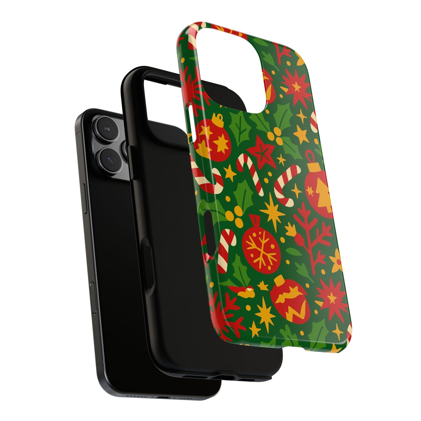 vibrant christmas themed 3d wrap phone case for smartphones - fun holiday accessory for self-expression compatible with iphone 13, 14, 15 & 16 – all models including pro, pro max & plus