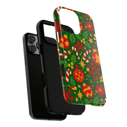 Vibrant Christmas Themed 3D Wrap Phone Case for Smartphones - Fun Holiday Accessory for Self-Expression Compatible with iPhone 13, 14, 15 & 16 – all models including Pro, Pro Max & Plus