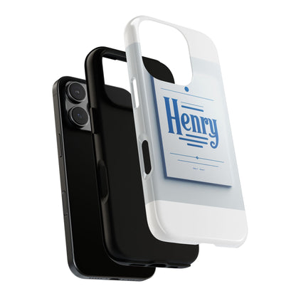 Stylish Blue Typographic Phone Case for Men and Women, Durable Protection, Unique Design, Compatible with iPhone 13, 14, 15 & 16 – all models including Pro, Pro Max & Plus
