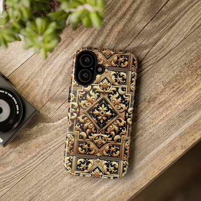 Pattern Image 3 Vibrant Shockproof Phone Case for Anime and Comic Fans, Ornate Baroque Design, Stylish Protection, Compatible with iPhone 13, 14, 15 & 16 – all models including Pro, Pro Max & Plus