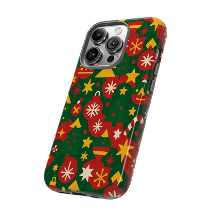 Vibrant Christmas Phone Case with Festive 3D Wrap Design – Colourful Holiday Protective Cover Compatible with iPhone 13, 14, 15 & 16 – All Models Including Pro, Pro Max & Plus