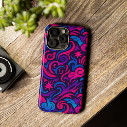 Vibrant 3D Abstract Swirl Phone Case for Creative Individuals – Stylish Protection for Smartphones Compatible with iPhone 13, 14, 15 & 16 – all models including Pro, Pro Max & Plus