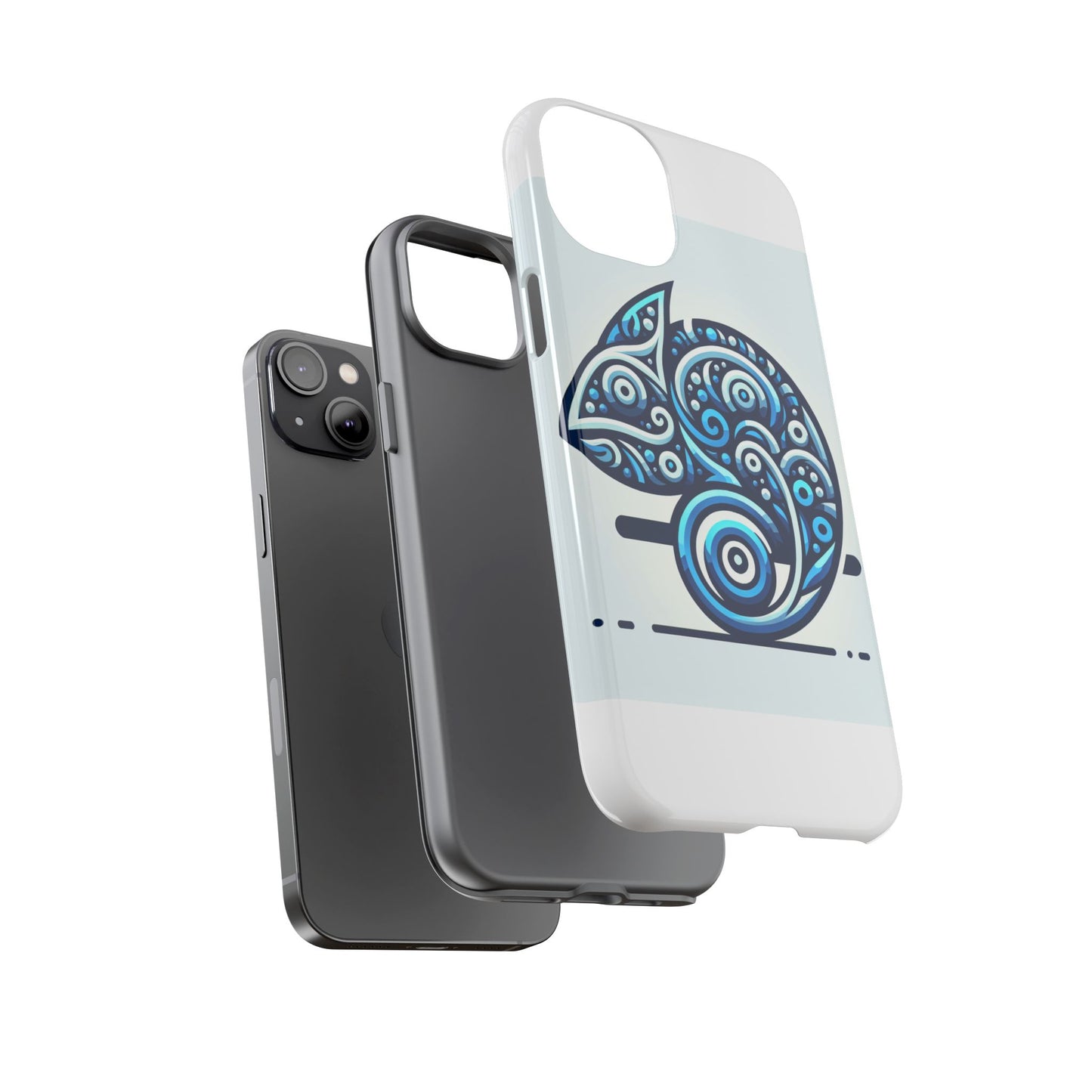vibrant 3d blue animal design protective phone case – unique accessory for self-expression compatible with iphone 13, 14, 15 & 16 – all models including pro, pro max & plus