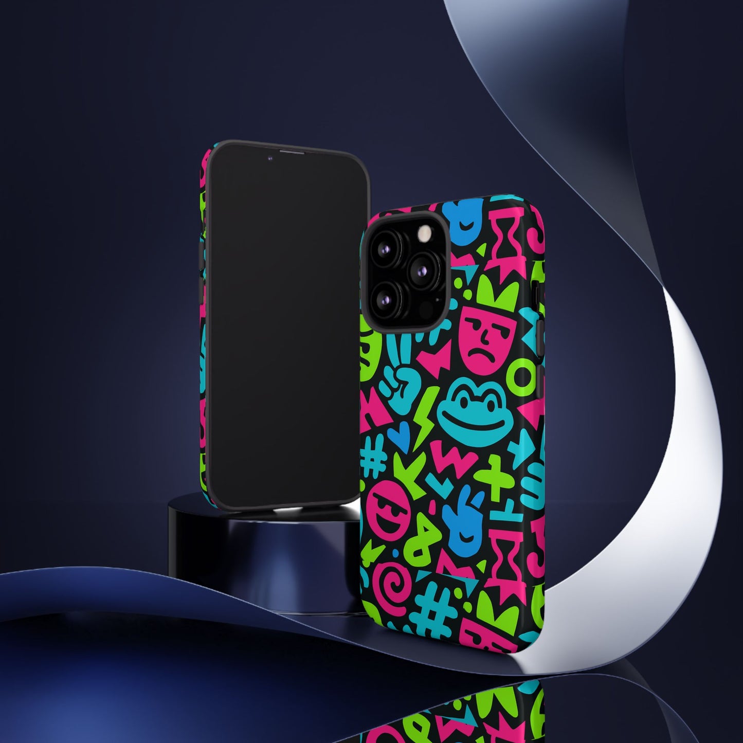 vibrant emoji pattern protective phone case colourful 3d design stylish protection for unisex smartphones compatible with iphone 13, 14, 15 & 16 – all models including pro, pro max & plus