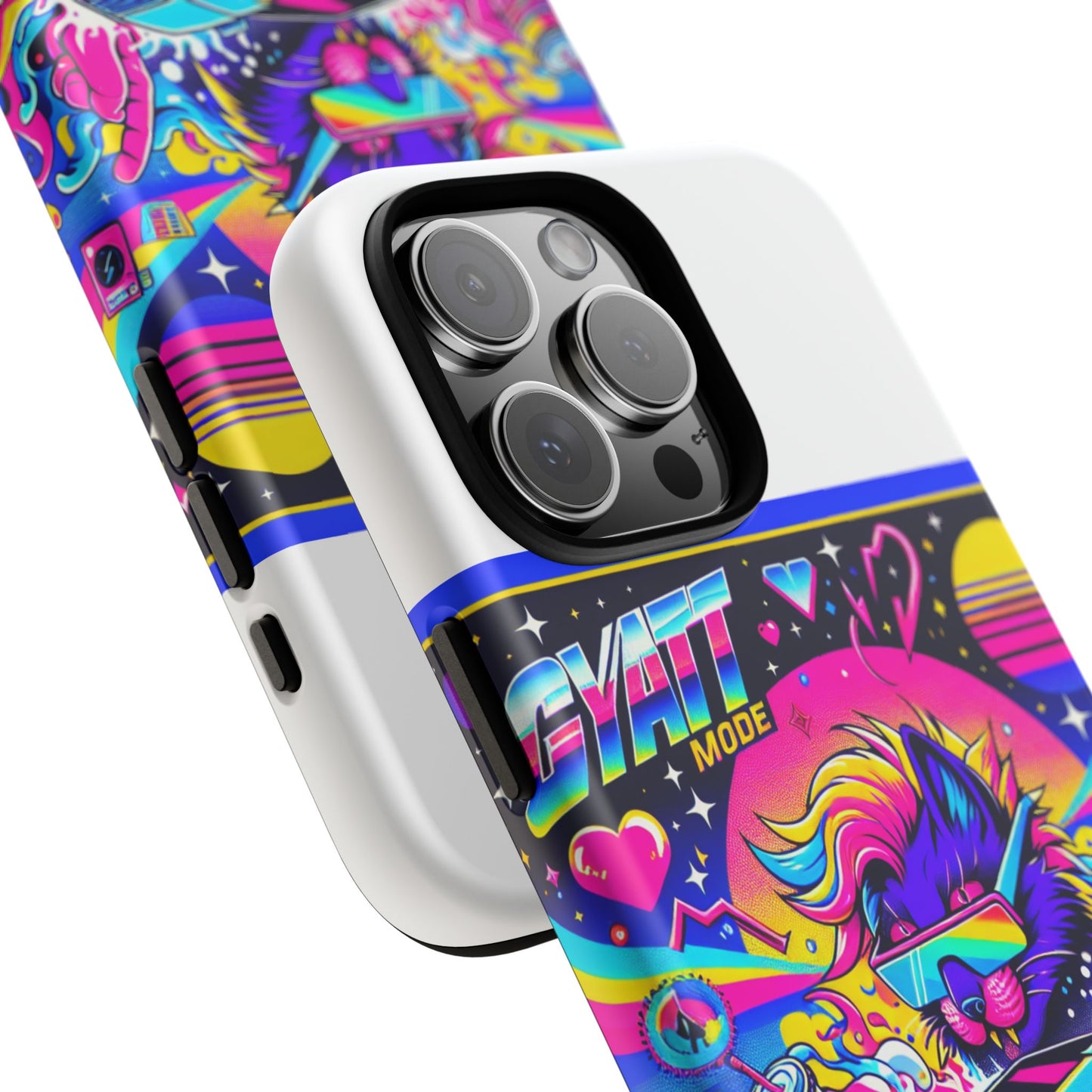 gyatt mode turbo 3d wrap protective phone case for anime lovers