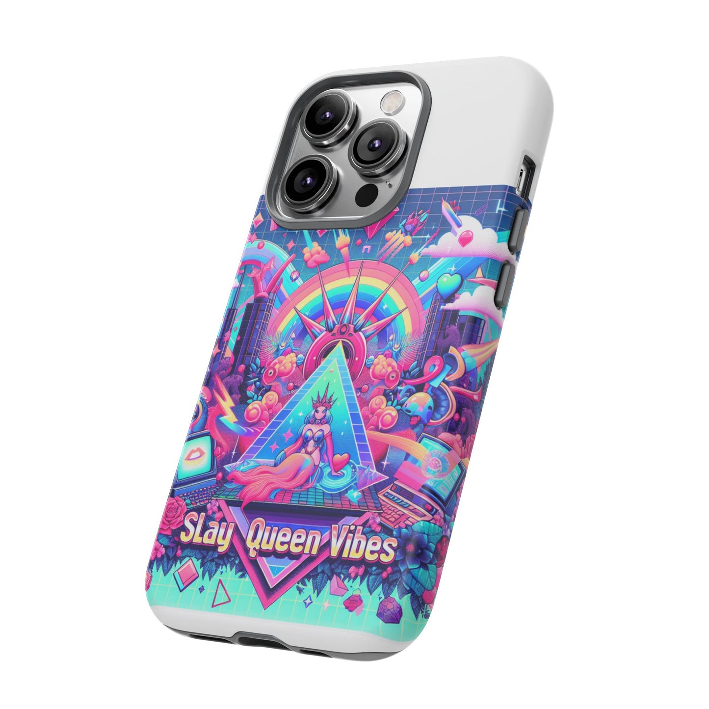 slay queen vibes 3d wrap protective phone case for women