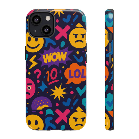 Vibrant 3D Emoji Phone Case with Fun Multicolour Design for Stylish Protection Compatible with iPhone 13, 14, 15 & 16 – All Models Including Pro, Pro Max & Plus