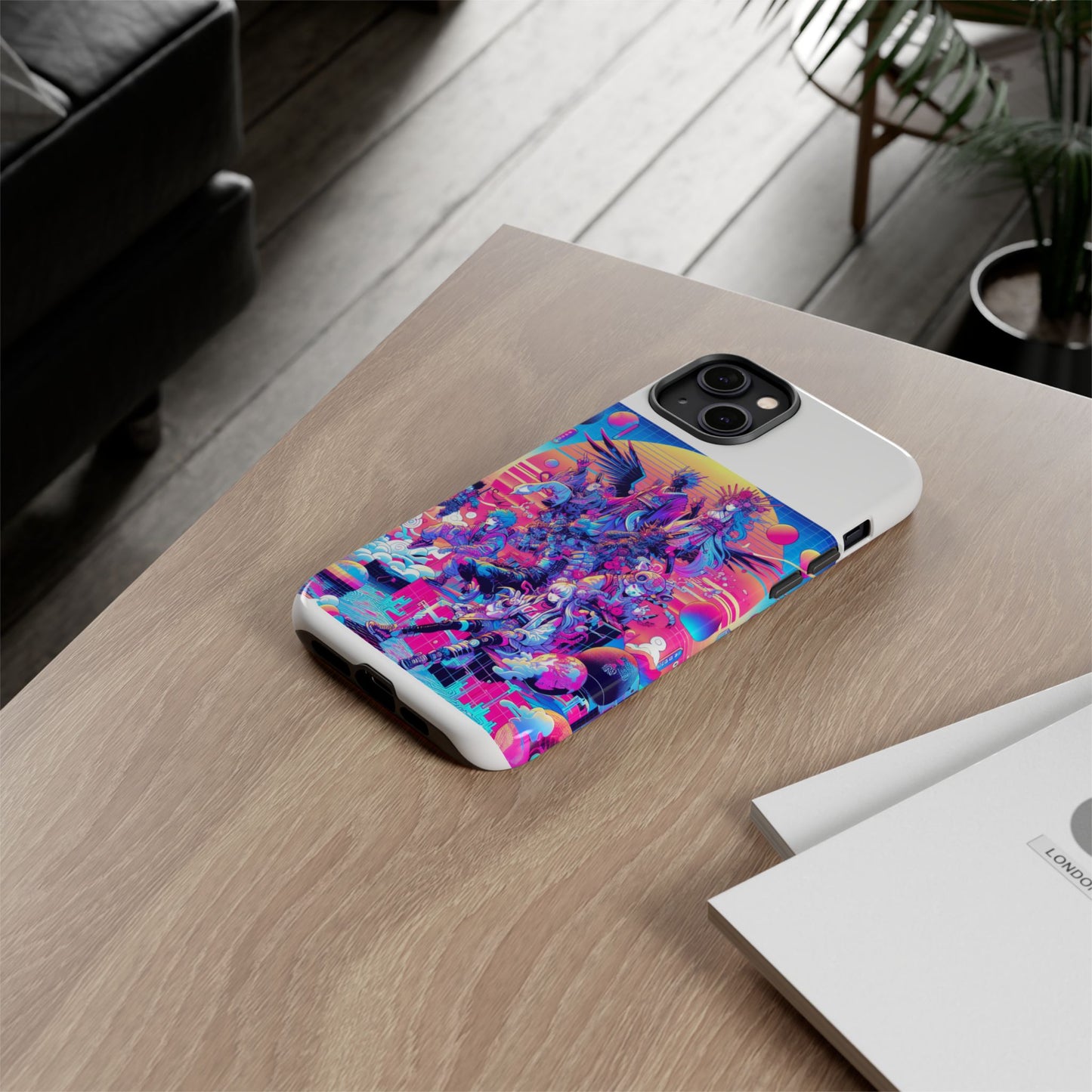 zero npc energy vibrant 3d protective phone case for anime lovers