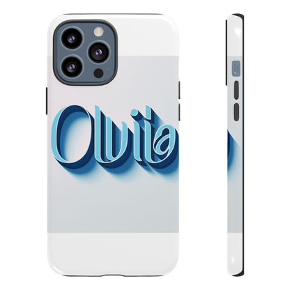 Vibrant 3D Typography Phone Case in Blue for Stylish Protection – Unique Accessory for Self-Expression Compatible with iPhone 13, 14, 15 & 16 – All Models Including Pro, Pro Max & Plus