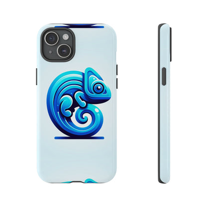 Cool Blue Animal Create 6 Phone Case with 3D Wrap Shockproof TPU Cover for Kids and Teenagers, Anime and Comic Inspired Design