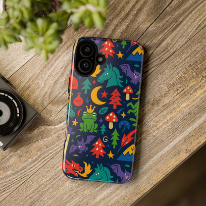 Vibrant 3D Wrap Protective Phone Case with Playful Fantasy Design for Unique Smartphone Accessories Compatible with iPhone 13, 14, 15 & 16 – all models including Pro, Pro Max & Plus