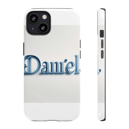 Vibrant 3D Wrap Protective Phone Case in Blue Lettering Stylish Design for Unique Accessory Lovers Compatible with iPhone 13, 14, 15 & 16 – all models including Pro, Pro Max & Plus