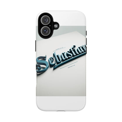 Vibrant 3D Wrap Protective Phone Case in Retro Blue Typography Stylish Accessory for Self-Expression Compatible with iPhone 13, 14, 15 & 16 – all models including Pro, Pro Max & Plus