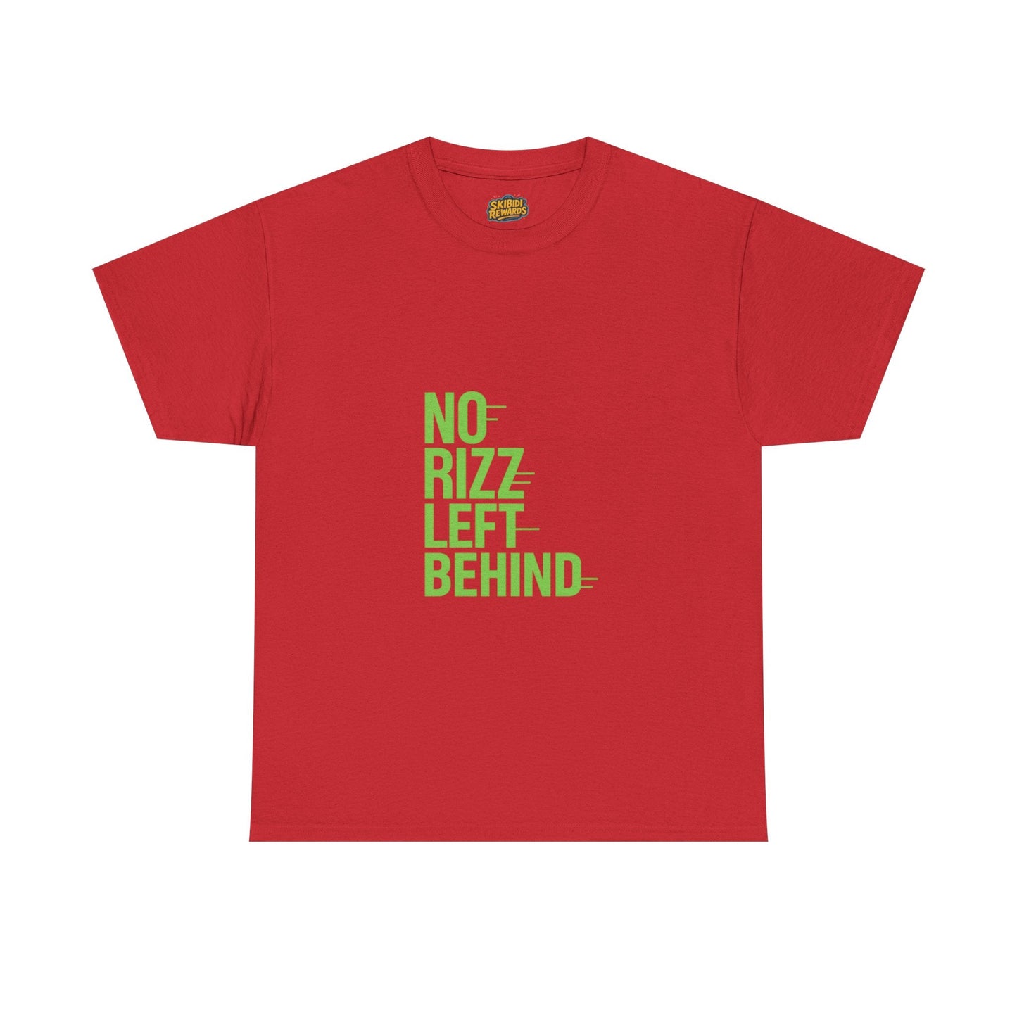 unisex heavy cotton tee - no rizz left behind - fun casual streetwear for men and women, comfortable fit, stylish design, perfect for everyday wear and casual outings