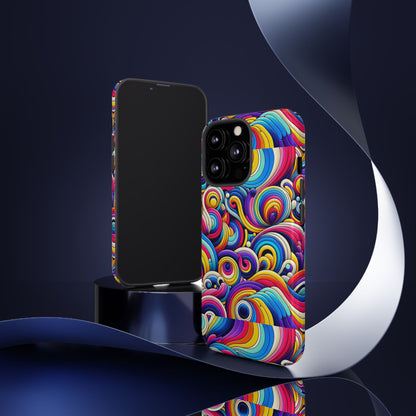 Pattern Image 5 Vibrant Shockproof Phone Case for Anime and Comic Fans - Colourful Abstract Art Style, Durable Protective Cover Compatible with iPhone 13, 14, 15 & 16 – all models including Pro, Pro Max & Plus