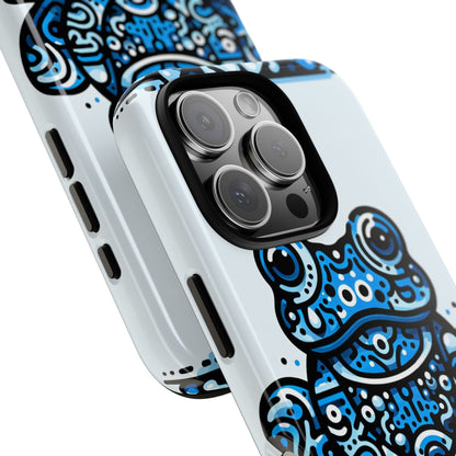 Blue Animal Create 28 3D Wrap Protective Phone Case for Smartphones Shockproof Durable TPU with Vivid Anime and Comic Design