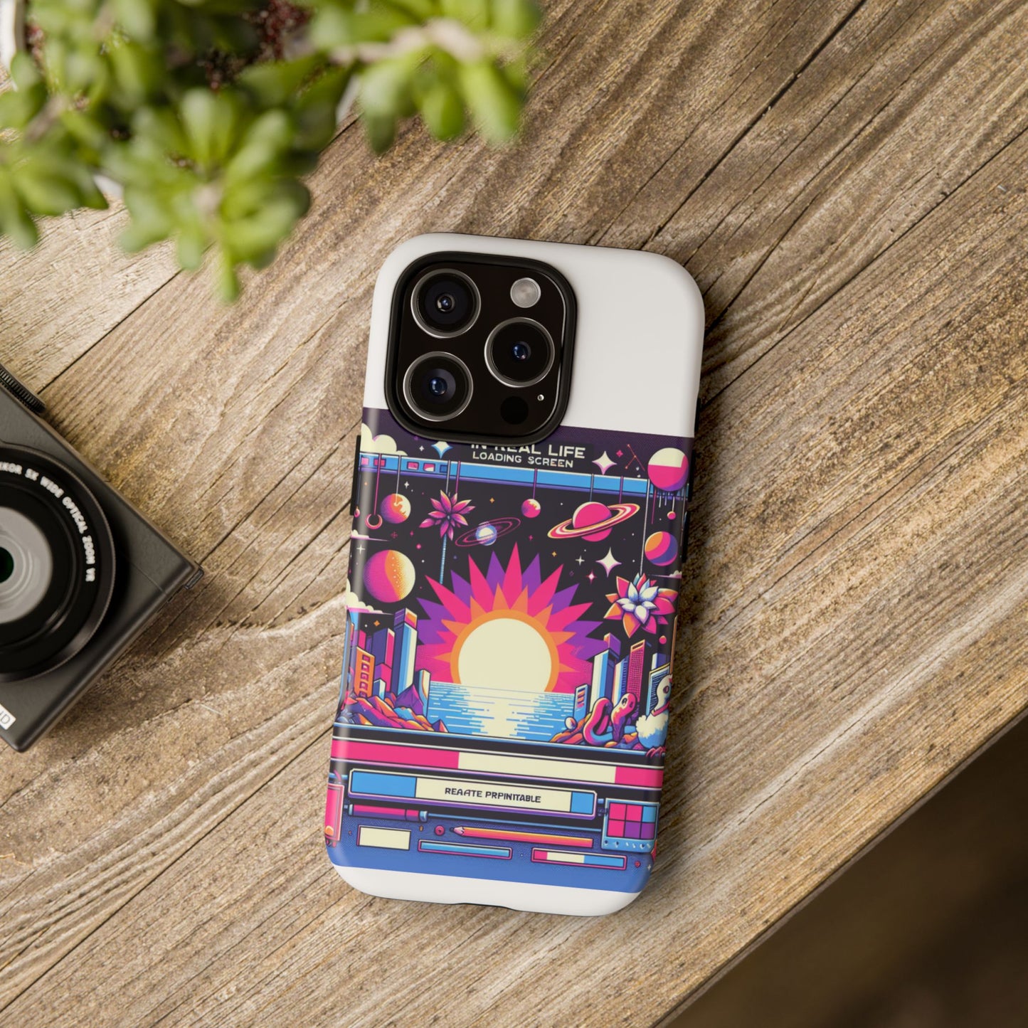 irl loading screen protective phone case for anime fans