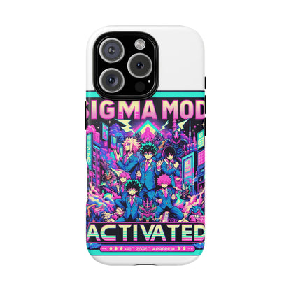 Vibrant Sigma Mode Activated Protective Phone Case for Anime Lovers, 3D Wrap Design, Durable TPU Silicone, UV Protected, Stylish Drop Protection, Gift for Friends