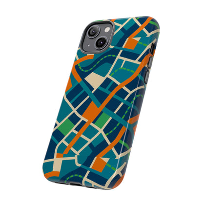 Multicolour Abstract Geometric Phone Case for Stylish Protection Compatible with iPhone 13, 14, 15 & 16 – All Models Including Pro, Pro Max & Plus