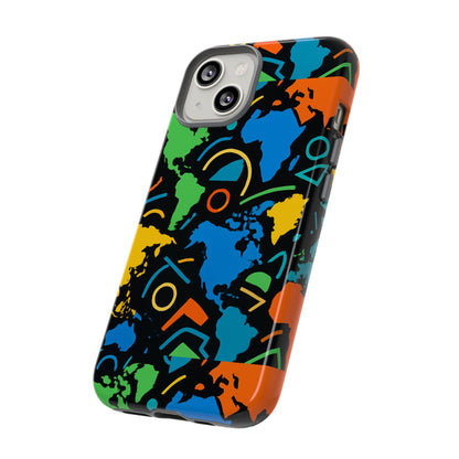 Multicolour 3D Geometric Phone Case for Stylish Protection and Individuality Compatible with iPhone 13, 14, 15 & 16 – All Models Including Pro, Pro Max & Plus