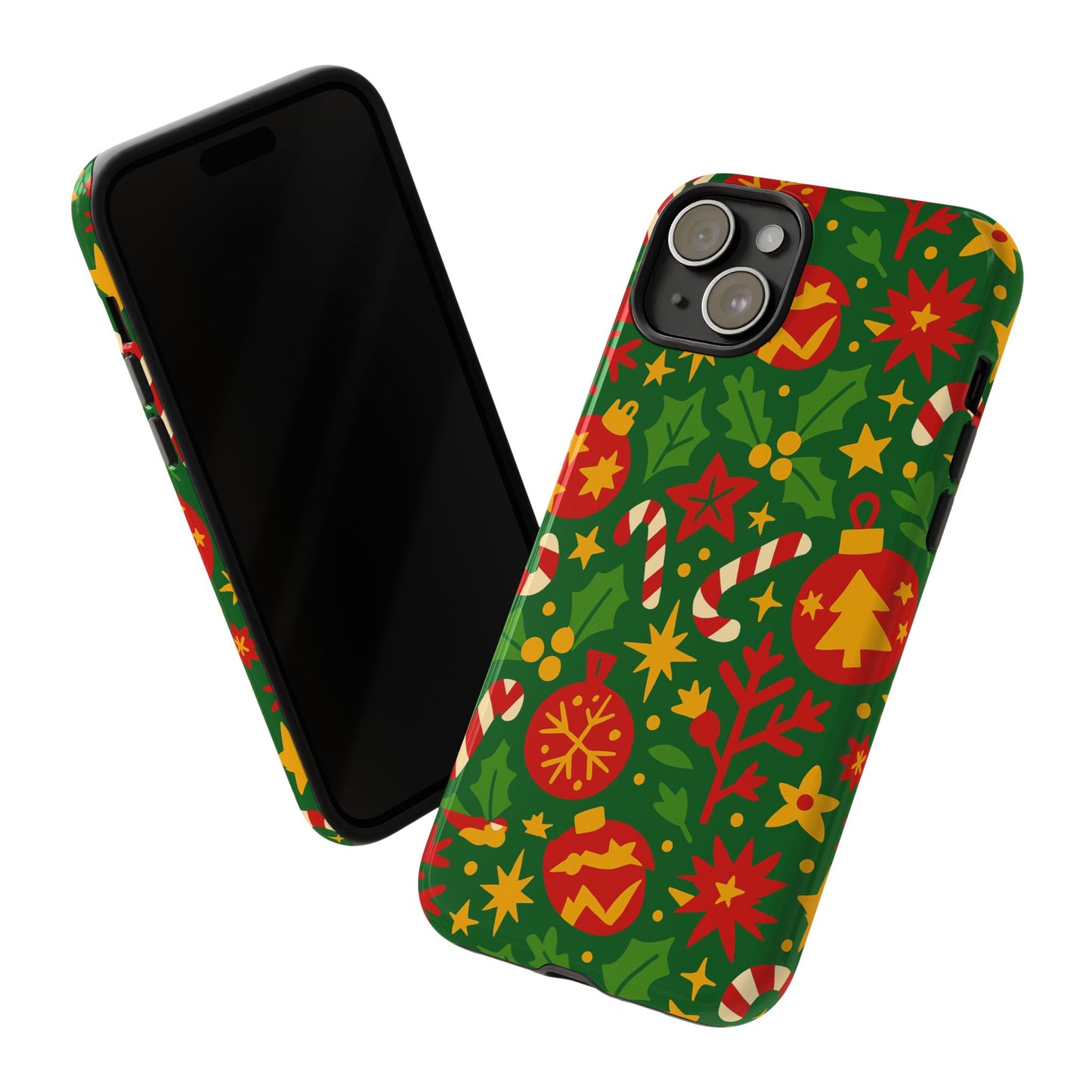 vibrant christmas themed 3d wrap phone case for smartphones - fun holiday accessory for self-expression compatible with iphone 13, 14, 15 & 16 – all models including pro, pro max & plus