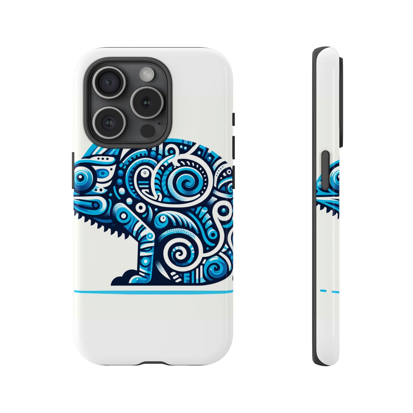 vibrant 3d chameleon design protective phone case for creative individuals stylish protection compatible with iphone 13, 14, 15 & 16 – all models including pro, pro max & plus