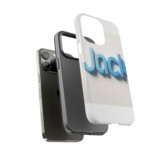 Vibrant Blue 3D Text Phone Case for Stylish Protection, Unique Retro Design for Men and Women, Compatible with iPhone 13, 14, 15 & 16 – all models including Pro, Pro Max & Plus