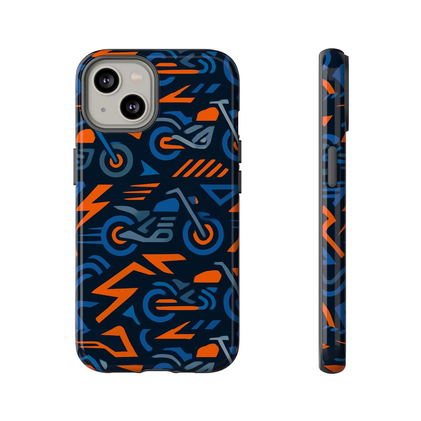 multicolour 3d wrap motorcycle protective phone case – vibrant design for stylish protection compatible with iphone 13, 14, 15 & 16 – all models including pro, pro max & plus