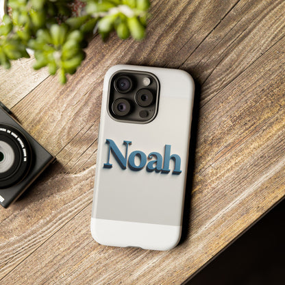 Vibrant 3D Name Phone Case in Blue Retro Style – Unique Protection Accessory for Self-Expression Compatible with iPhone 13, 14, 15 & 16 – all models including Pro, Pro Max & Plus
