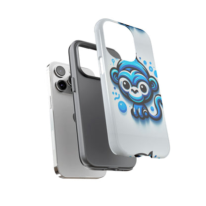 Blue Animal Create 19 Cartoon Animal Phone Case with 3D Wrap Design Shock Absorption for Smartphones Compatible with iPhone and Android Devices