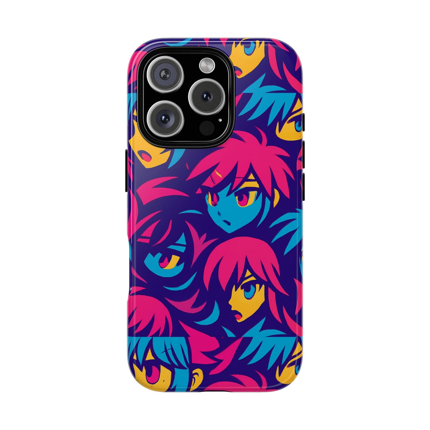 vibrant 3d anime phone case with retro design for stylish protection – unique accessory for self-expression compatible with iphone 13, 14, 15 & 16 – all models including pro, pro max & plus