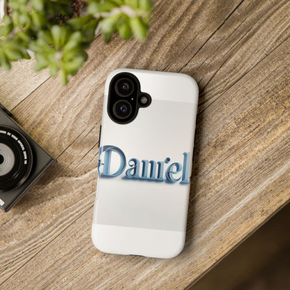Vibrant 3D Wrap Protective Phone Case in Blue Lettering Stylish Design for Unique Accessory Lovers Compatible with iPhone 13, 14, 15 & 16 – all models including Pro, Pro Max & Plus