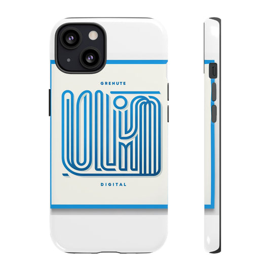 Vibrant 3D Wrap Phone Case in Blue Alphabet Design for Stylish Protection Compatible with iPhone 13, 14, 15 & 16 – All Models Including Pro, Pro Max & Plus