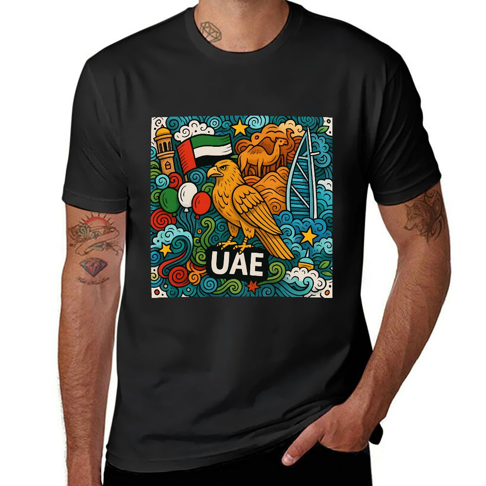 men's 100% cotton short sleeve t-shirt with breathable comfort, single sided print, casual fit, ideal for fitness and leisure, great gift for him, stylish and versatile for all occasions