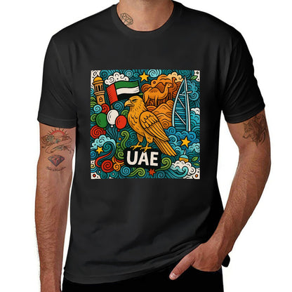 Men's 100% Cotton Short Sleeve T-Shirt with Breathable Comfort, Single Sided Print, Casual Fit, Ideal for Fitness and Leisure, Great Gift for Him, Stylish and Versatile for All Occasions