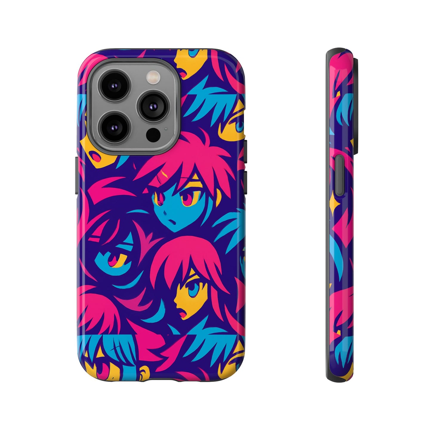 vibrant 3d anime phone case with retro design for stylish protection – unique accessory for self-expression compatible with iphone 13, 14, 15 & 16 – all models including pro, pro max & plus