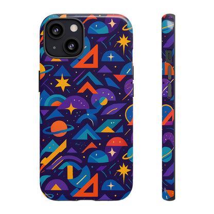 Vibrant Geometric 3D Wrap Protective Phone Case for Unique Accessories Lovers Compatible with iPhone 13, 14, 15 & 16 – all models including Pro, Pro Max & Plus