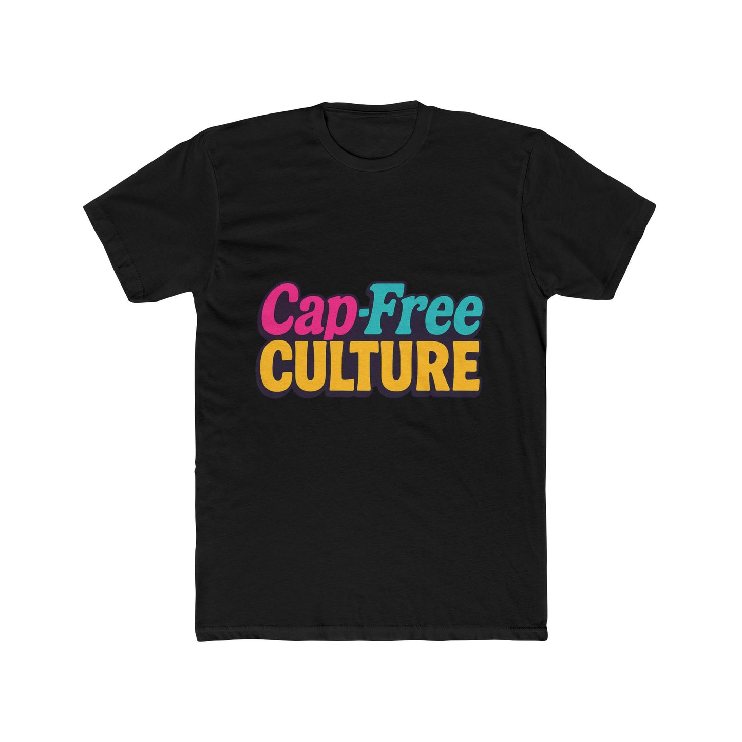 cap-free culture multicolor unisex t-shirt – vibrant alphabet graphic tee for casual wear, comfortable all-day fit