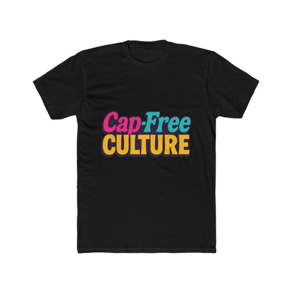 Cap-Free Culture Multicolor Unisex T-Shirt – Vibrant Alphabet Graphic Tee for Casual Wear, Comfortable All-Day Fit