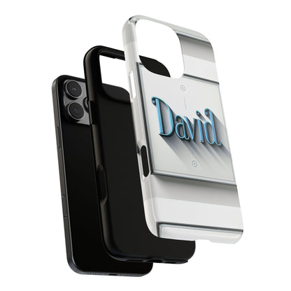 David Blue Anime Comic Style Shockproof Phone Case for Men Women Durable Protective Cover with 3D Wrap Design