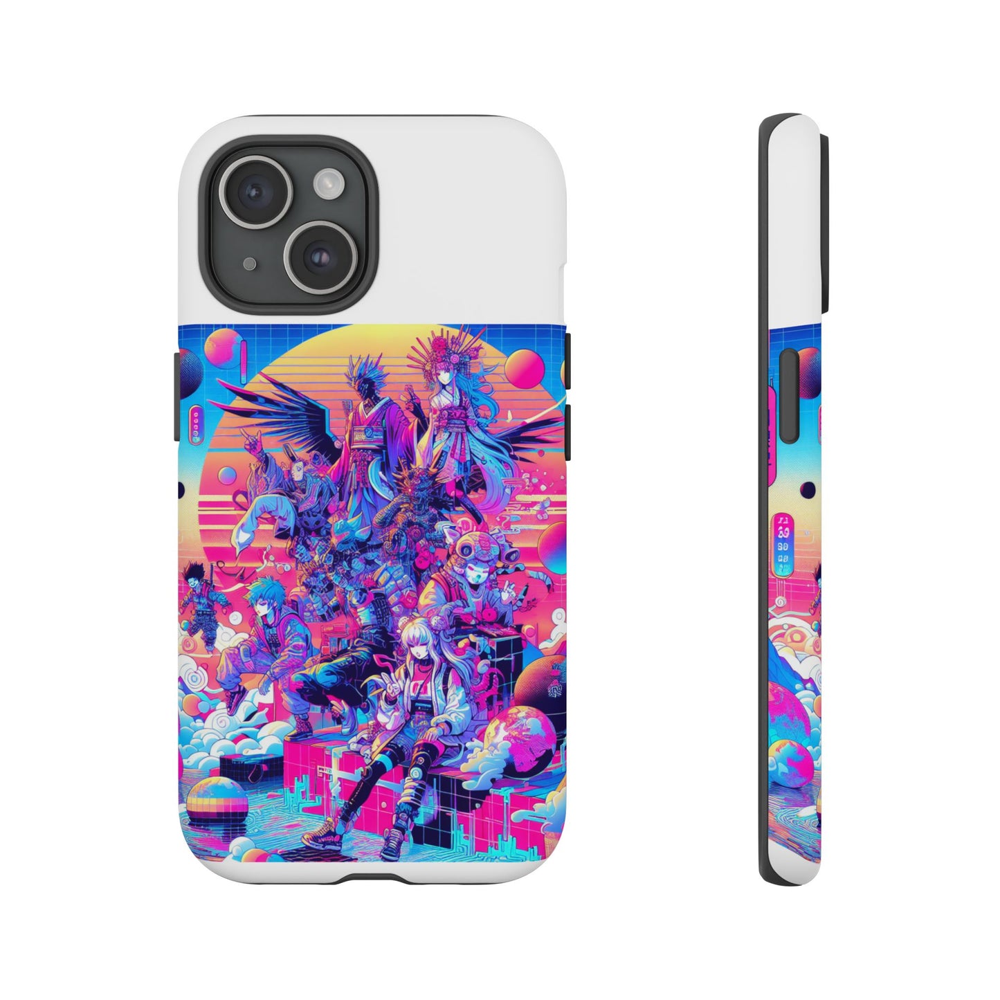 zero npc energy vibrant 3d protective phone case for anime lovers