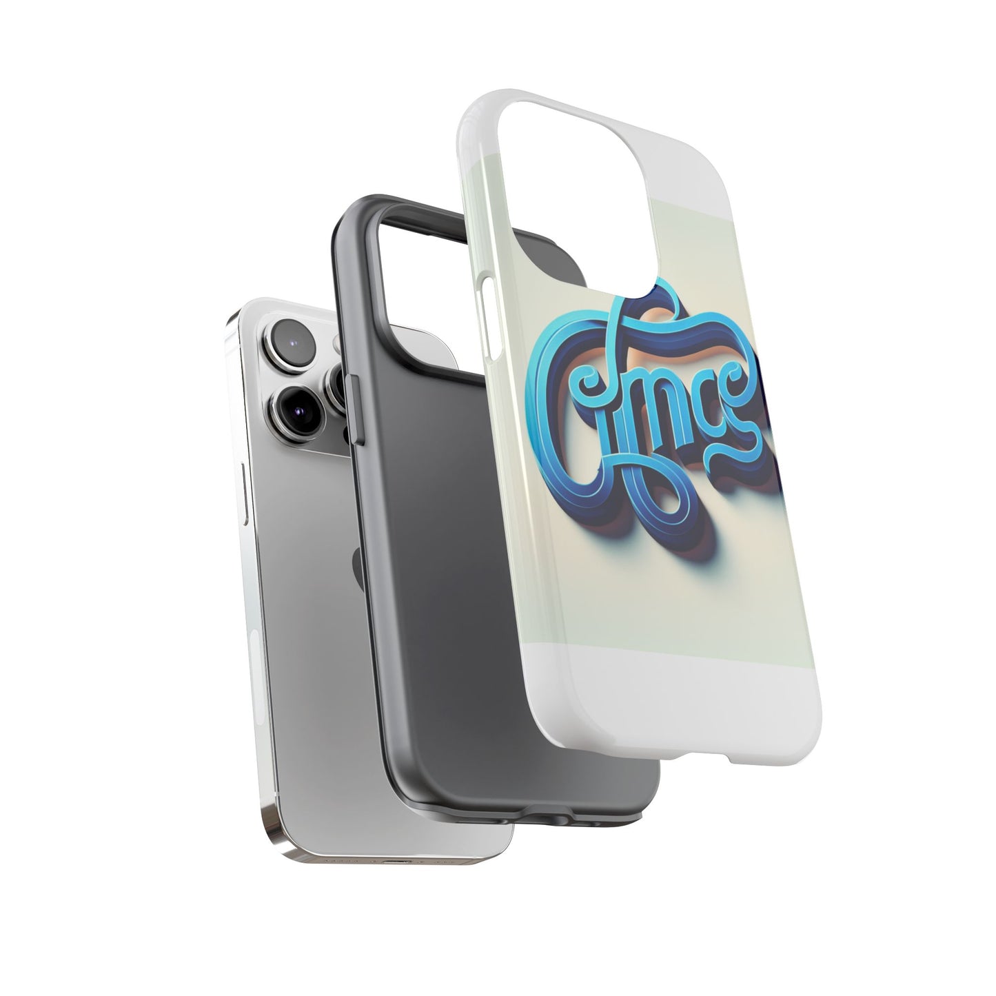 vibrant 3d textured phone case for stylish protection in blue – compatible with iphone 13, 14, 15 & 16 – all models including pro, pro max & plus