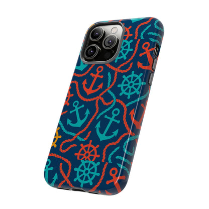 Nautical Multicolour 3D Wrap Protective Phone Case for Unique Style and Robust Protection Compatible with iPhone 13, 14, 15 & 16 – all models including Pro, Pro Max & Plus